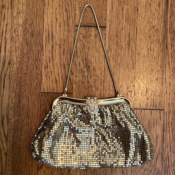 Whiting & Davis Gold Mesh Bag - Picture 2 of 15